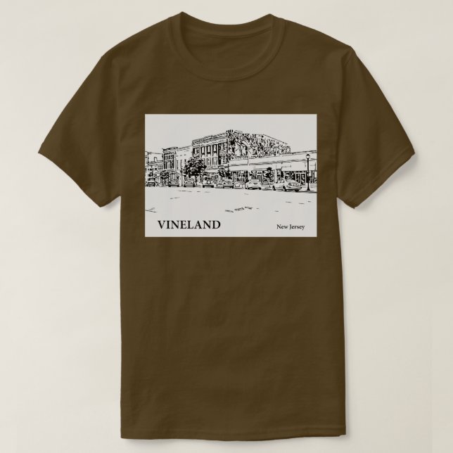 Vineland New jersey 3 T Shirt (Design framsida)