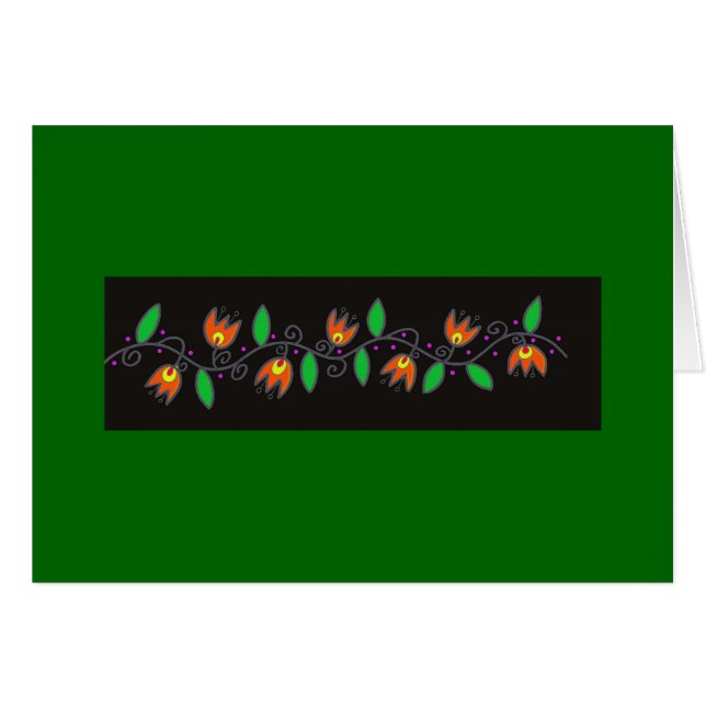 Vinemotiv - symbol av evigt liv OBS kort (Framsidan Horizontal)