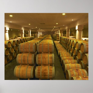 Vineriet, porrernas åldringscellar - Chateau Baron Poster