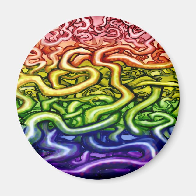 Vines LGBQT Rainbow Magnet (Framsidan)