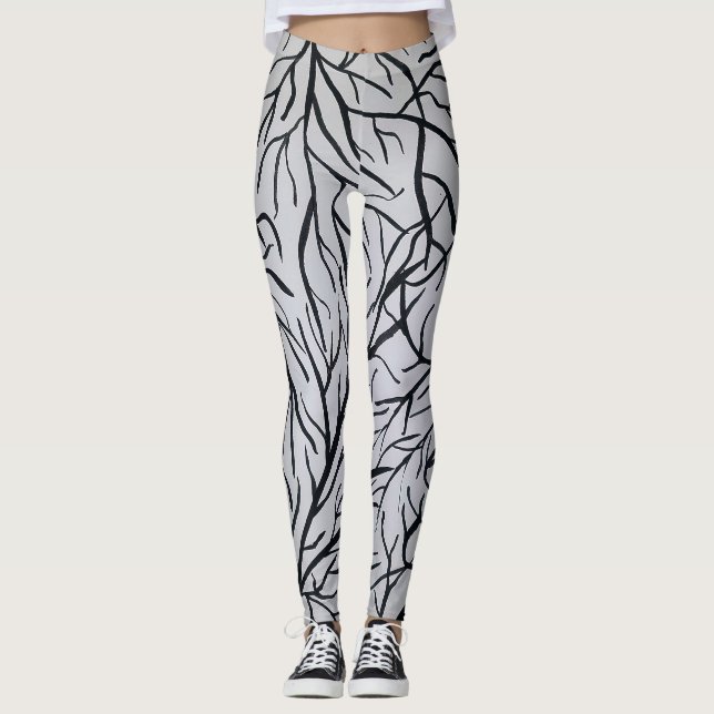 Vinesdamasker Leggings (Framsida)