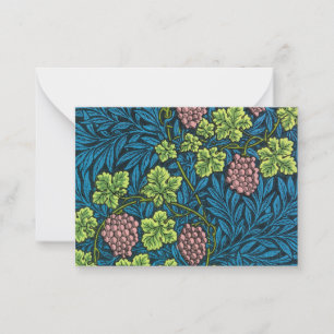 Vinet av William Morris Anteckningskort