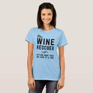 Vinet för vinräddareinställningen frigör en kork t shirt