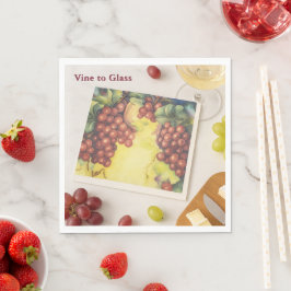 Vinet till glaset Anpassningsbar Vineyard Napkins Pappersservett