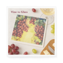 Vinet till glaset Anpassningsbar Vineyard Napkins