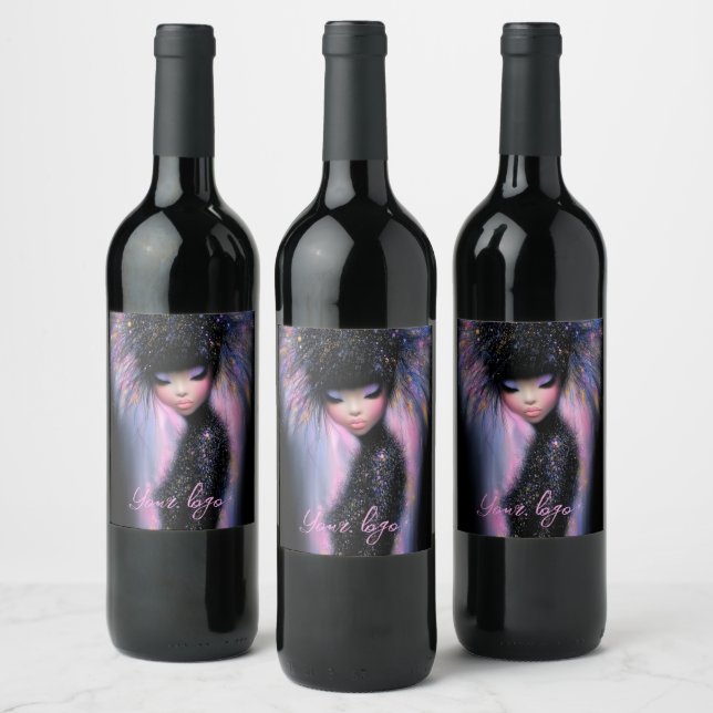 Vinetiketter Cosmic Diva Stellar Glow Vinflaska Etikett (Flaskor)