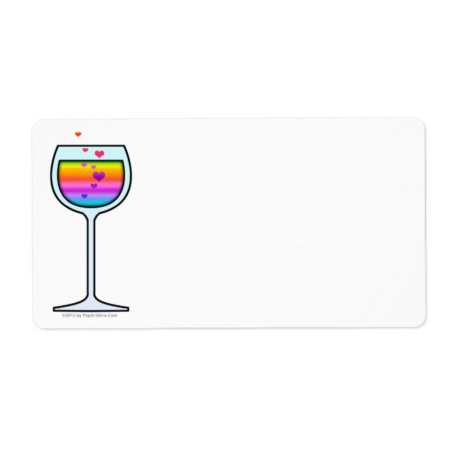 VINETIKETTER, PERSONANPASSNINGBAR FRAKTSEDEL (Framsidan)