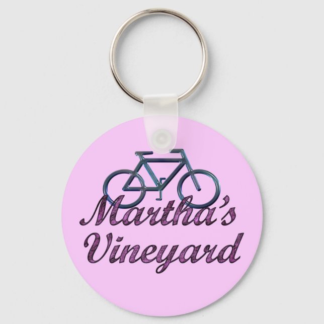 Vineyard Bicycle Keychain Nyckelring (Framsida)