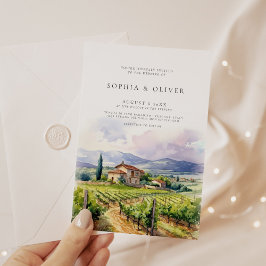 Vineyard Bröllop Inbjudningar