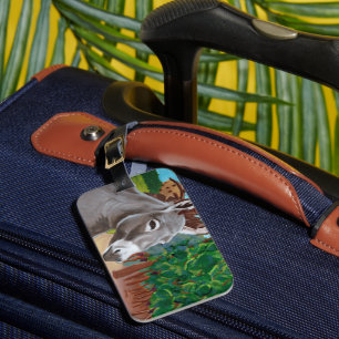 Vineyard Donkey Luggage Tag Bagagebricka