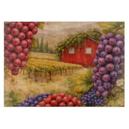 Vineyard Grapes Cutting Board | Wine Gift