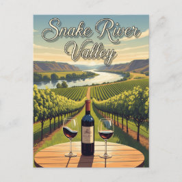 Vineyard i Idaho Snake River Valley Postcard Vykort