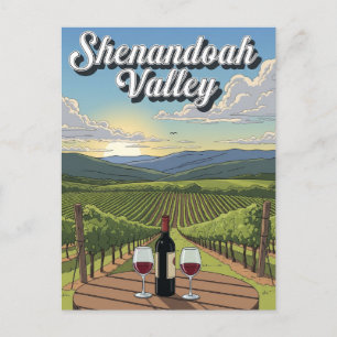 Vineyard i Virginia Shenandoah Valley Postcard Vykort