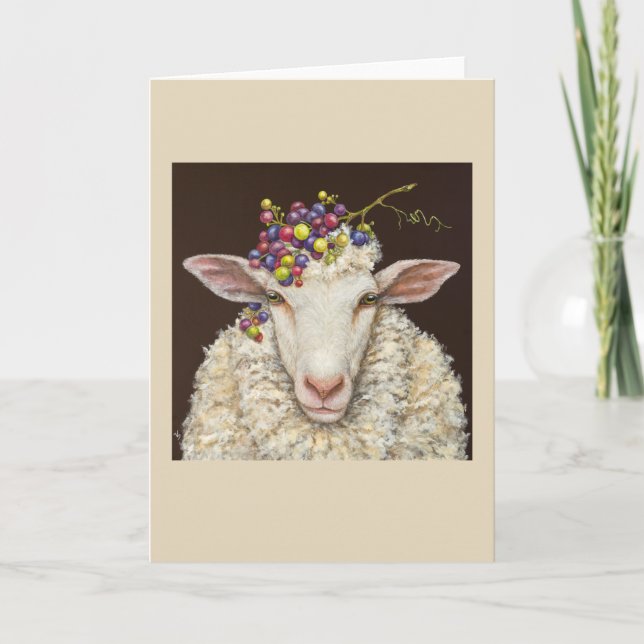 Vineyard Sheep Card Kort (Framsida)