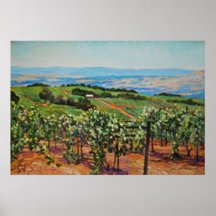 Vineyard-utskrift Poster