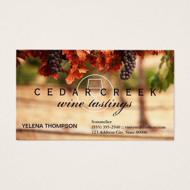 Vineyard Visitkort (Framsidan)