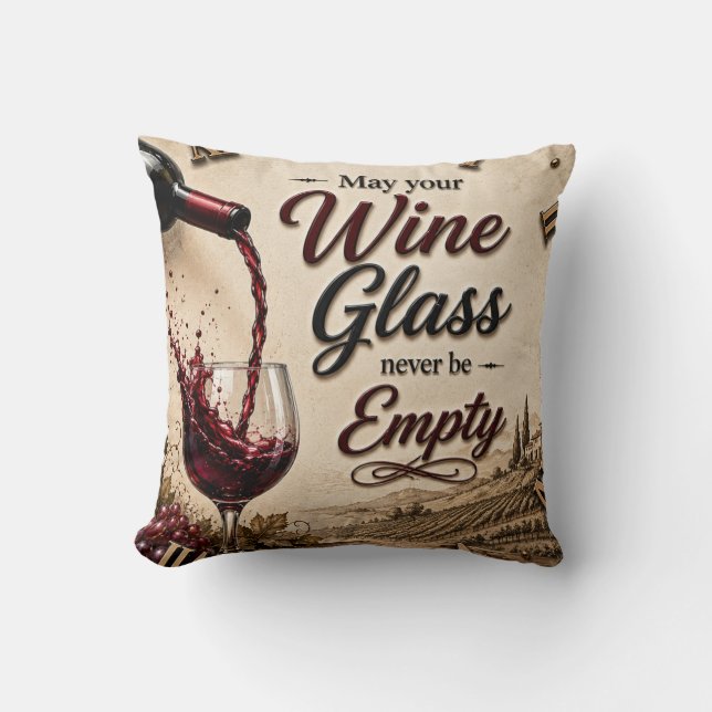 Vineyard Wine Lover Decor Kudde (Framsida)