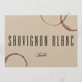 Vinfläckar Winery vingård Bordskort Nummer