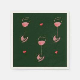 Vinfläktares cocktailservetter pappersservett