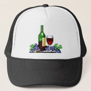 Vinflaska & exponeringsglashatt keps
