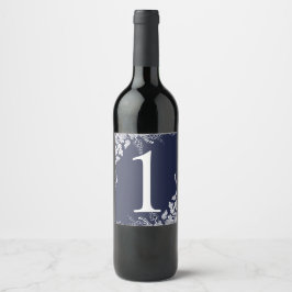 Vinflasketikett Bordnummer | Vindruveodling (Marin Vinflaska Etikett