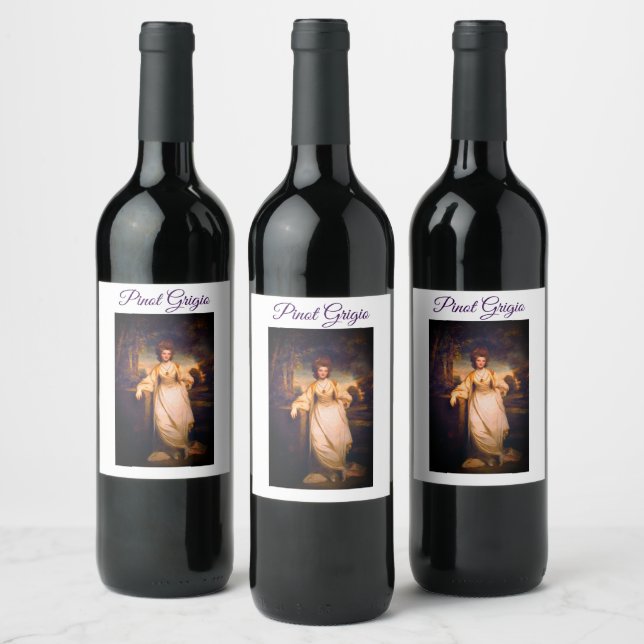 Vinflasketikett - Pinot Grigio Vinflaska Etikett (Flaskor)