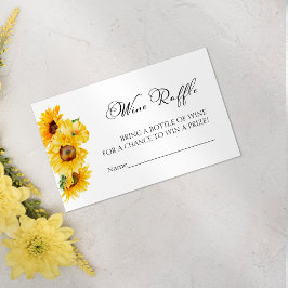 Vinflasklotteri | Solros Höst Bröllopsfest Tilläggskort