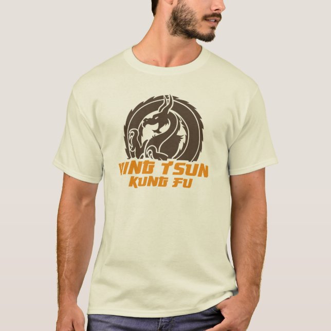 Ving Tsun Kung Fu Dragon 2c T-shirt (Framsida)