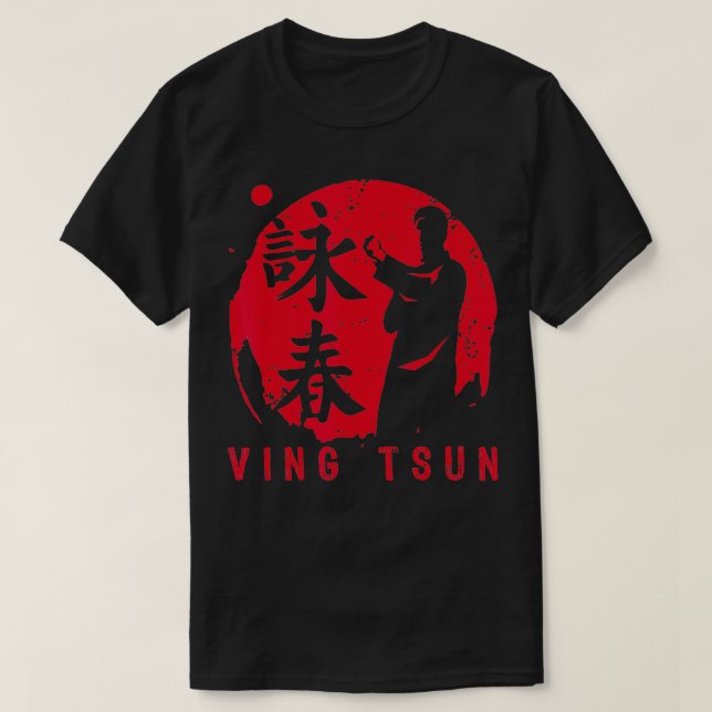 Ving Tsun Kung fu Martial Arts T Shirt (Design framsida)