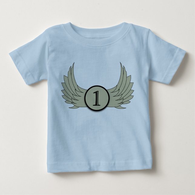 Vingar (ålder 1) - Baby Bra Jersey T-Shirt (Framsida)