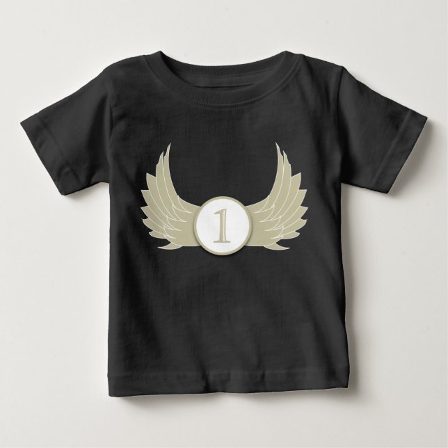 Vingar (ålder 1) - Baby Bra Jersey T-Shirt  (Framsida)