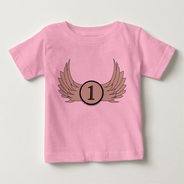 Vingar (ålder 1) - Baby Bra Jersey T-Shirt  (Framsida)