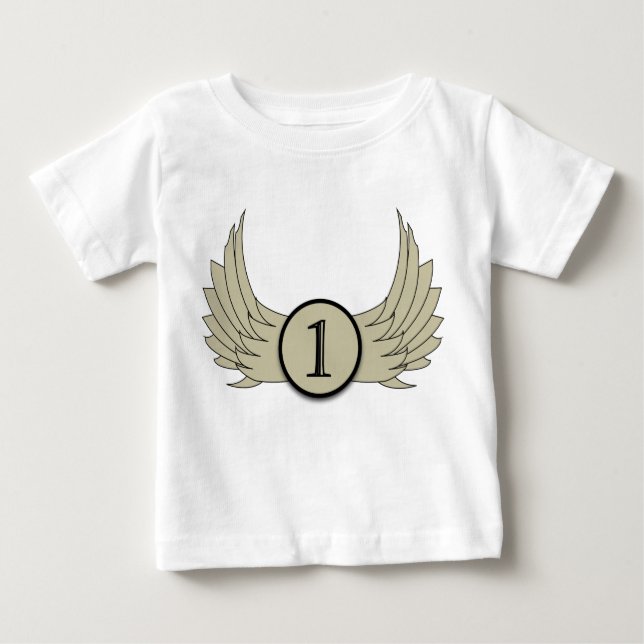 Vingar (ålder 1) - Baby Bra Jersey T-Shirt  (Framsida)