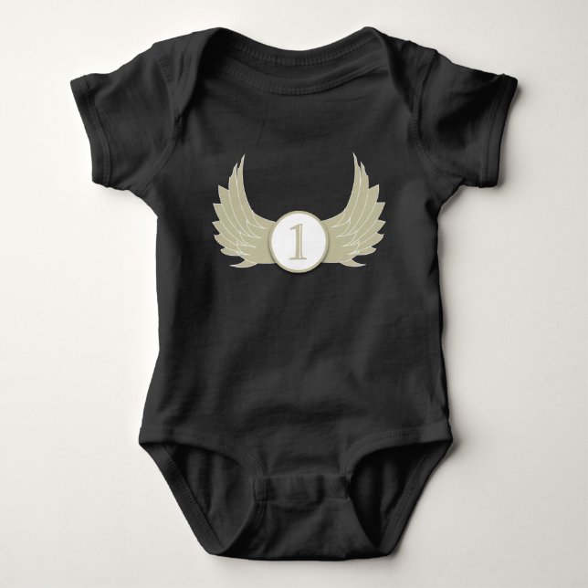 Vingar (ålder 1) - Babyströja i jersey T-shirt (Framsida)