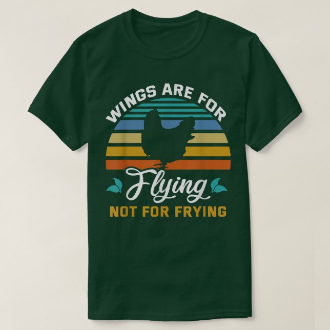 Vingar är avsett för flygning utan att vara avsett t shirt (Design framsida)