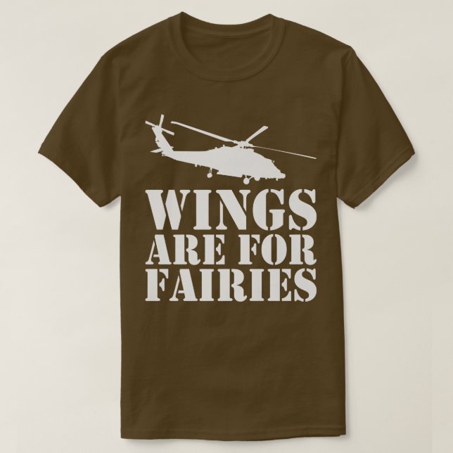 Vingar är för flygfärjorAvitation Aviator Helicopt T Shirt (Design framsida)
