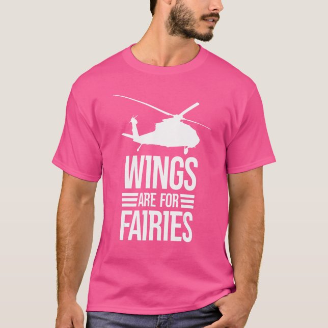 Vingar är till flyghelikopterleverantör t shirt (Framsida)
