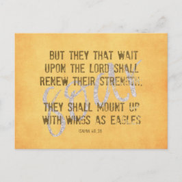 Vingar as Eagles KJV Scripture Vykort