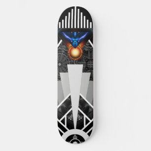 Vingar av åskreglaget Deco Mech Flare Skateboard D