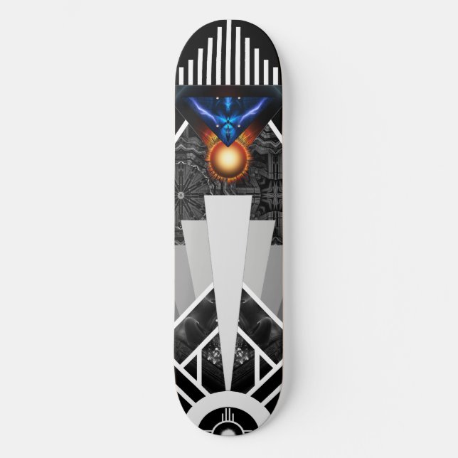 Vingar av åskreglaget Deco Mech Flare Skateboard D (Framsida)