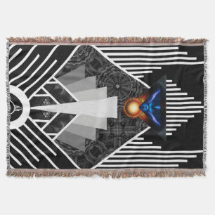 Vingar av blixten Deco Mech Flare Throw Blanket Mysfilt