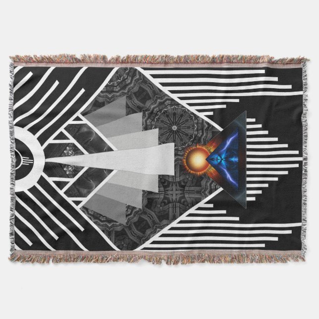 Vingar av blixten Deco Mech Flare Throw Blanket Mysfilt (Framsidan)