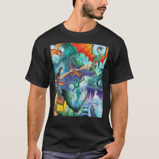 Vingar av brand alla drakonserier Poster T Shirt