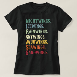 Vingar av brandtecken Dragons Älskare Bookish T Shirt