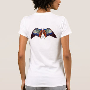 VINGAR AV EN EUROPEISK ROLLER MONOGRAM TEE SHIRT
