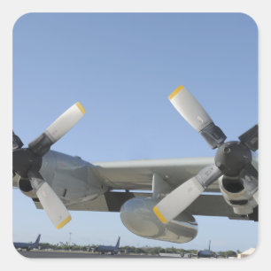 Vingar av en LC-130 Hercules Fyrkantigt Klistermärke