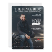 Vingar av ett Rider Funeral Cards