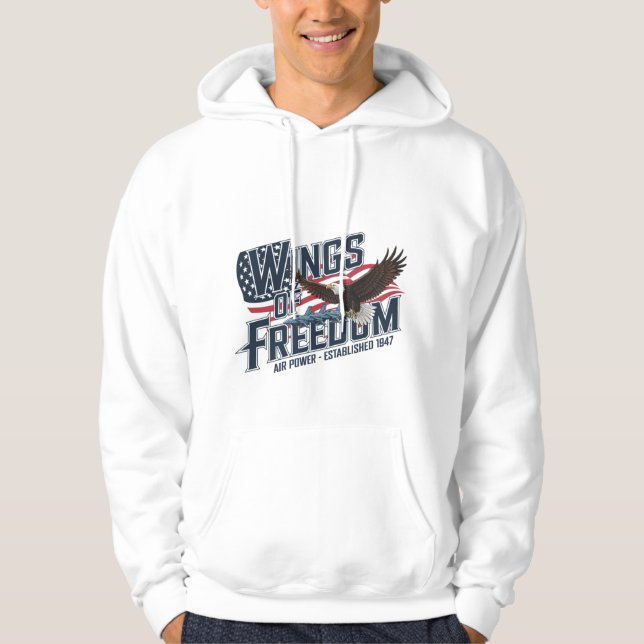 Vingar av frihet hoodie (Framsida)
