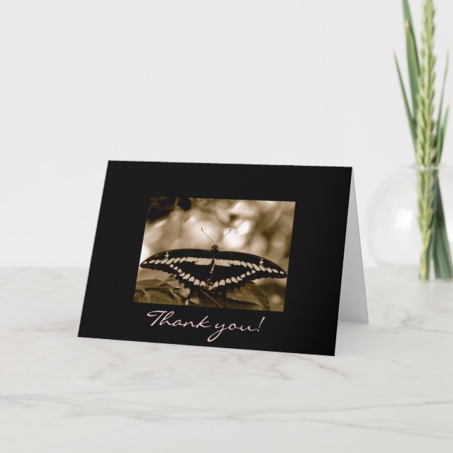 Vingar av Gratitude Card Tack Kort (Framsida)