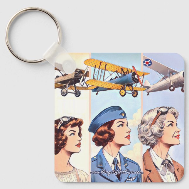 Vingar av hennes egen nyckelkedja nyckelring (Framsida)